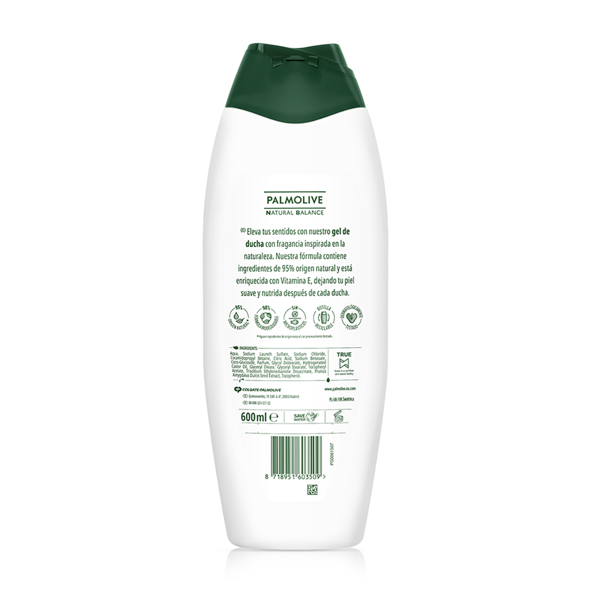 GEL DE DUCHA HIDRATANTE 600 ML.