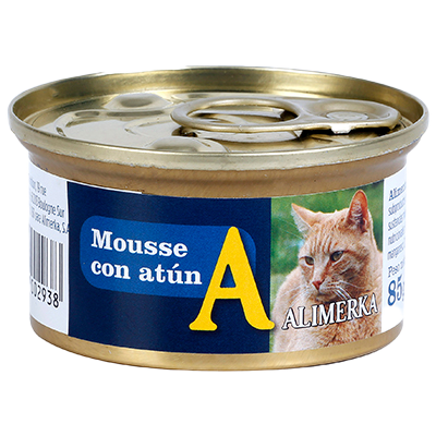 MOUSSE CON AT&Uacute;N PARA GATOS 85 G.
