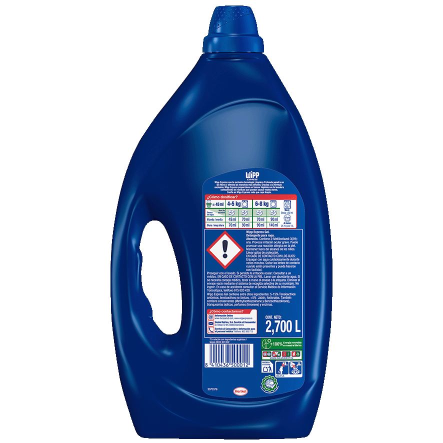 DETERGENTE EN GEL AZUL 60 LAVADOS