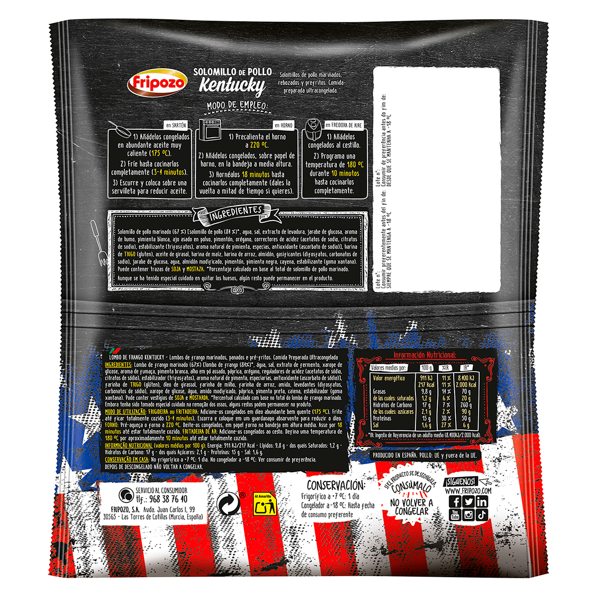 SOLOMILLO DE POLLO KENTUCKY 250 G.