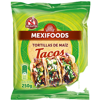 TORTILLAS DE MA&Iacute;Z TACOS 250 G.