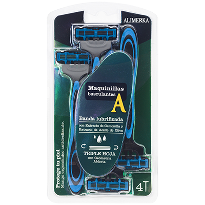 MAQUINILLA BASCULANTE LUBRICADA 3 HOJAS, 4 UDS.