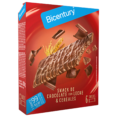 SNACK DE CHOCOLATE CON LECHE 120 G.