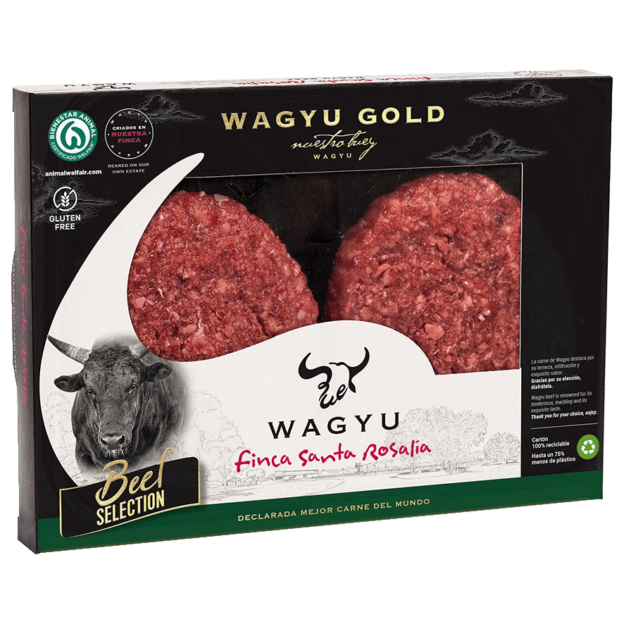 BURGER MEAT WAGYU GOLD 150 G. PACK 2