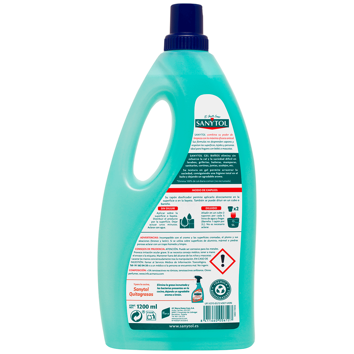 GEL BA&Ntilde;OS HIGIENE TOTAL 1,2 LITROS