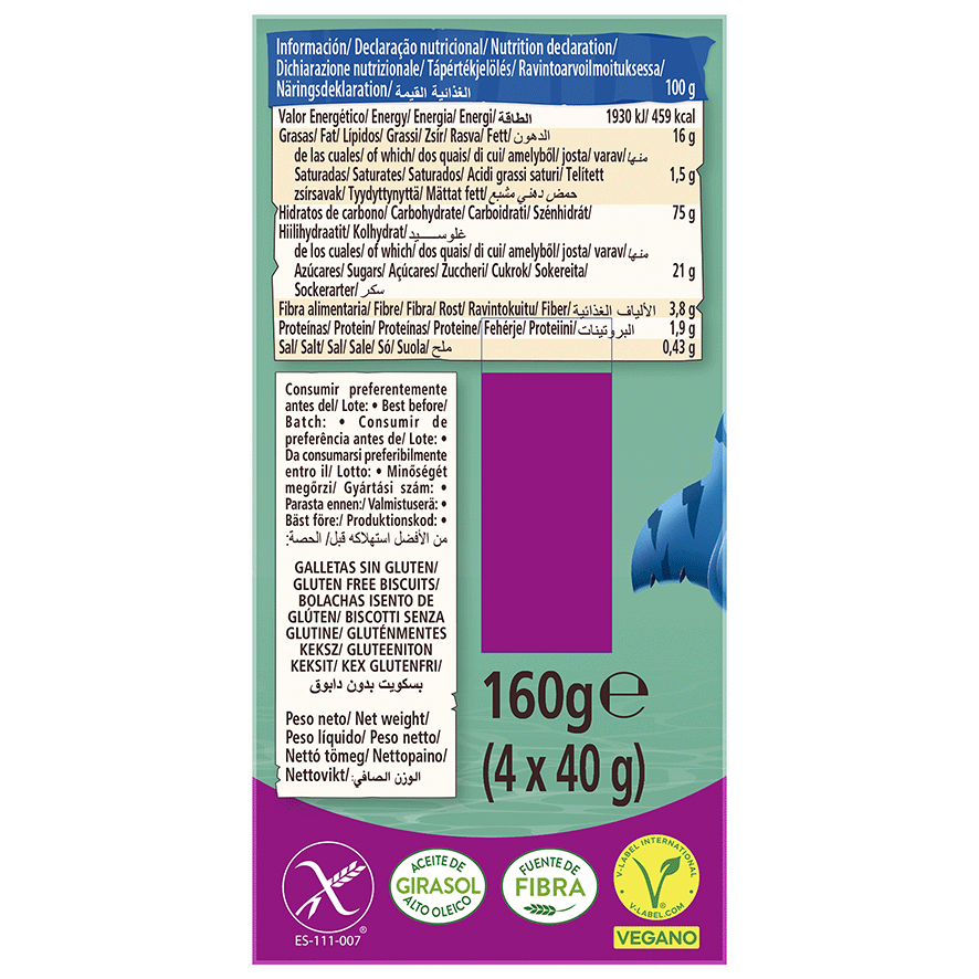 HOOKIES SHARKIES SIN GLUTEN 40 G. PACK 4