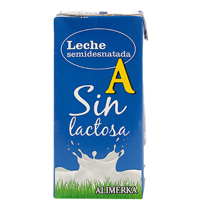 LECHE SEMIDESNATADA SIN LACTOSA 1 LITRO