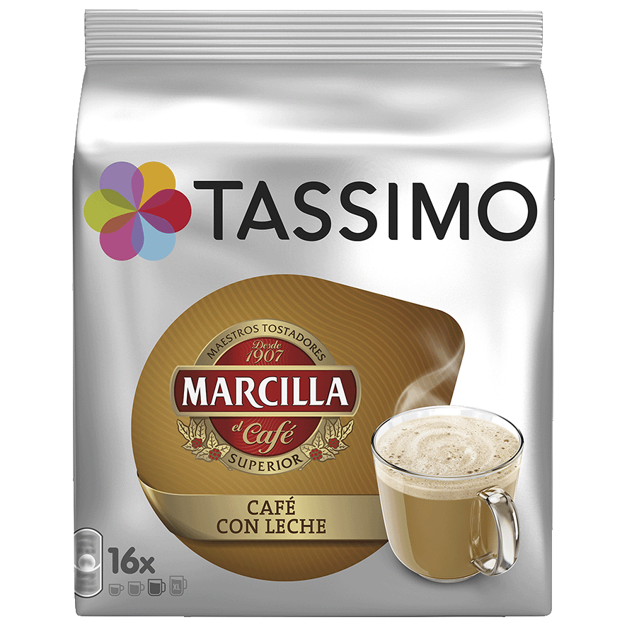 CAF&Eacute; CON LECHE MARCILLA 16 CAPSULAS