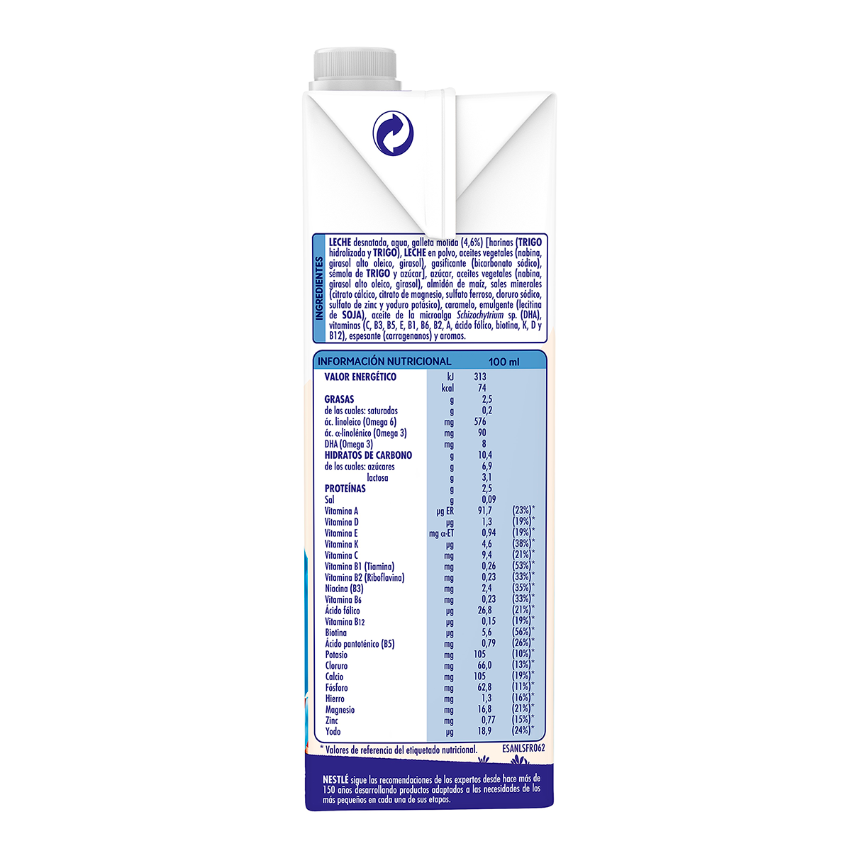LECHE JUNIOR GALLETA MAR&Iacute;A 1 LITRO