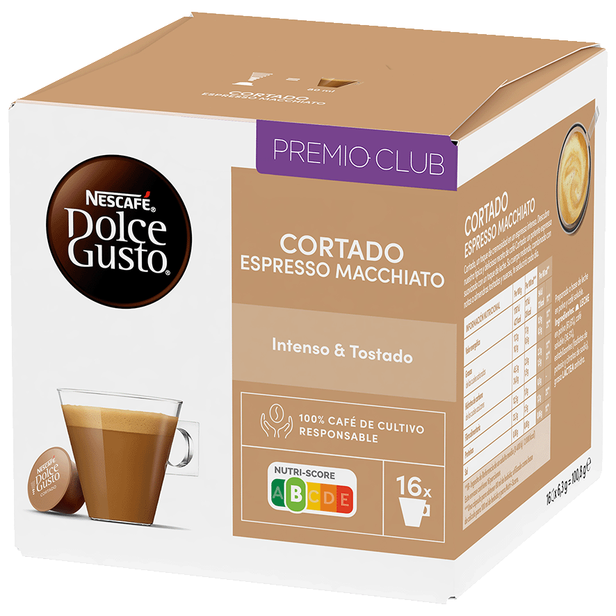 CAF&Eacute; CORTADO DOLCE GUSTO 16 C&Aacute;PSULAS