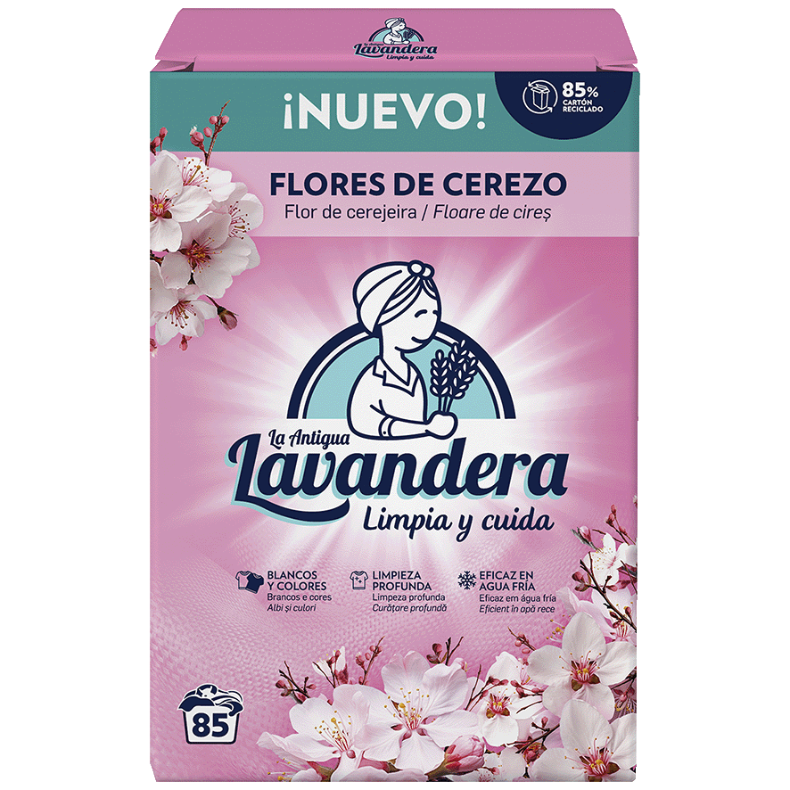 DETERGENTE EN POLVO FLORES DE CEREZO 85 LAVADOS