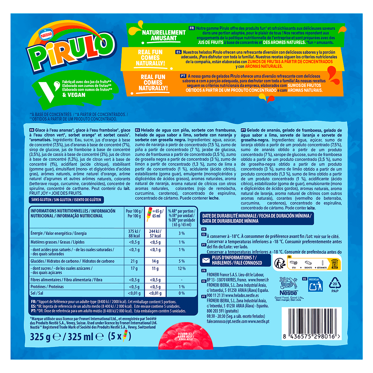 FRUIT JOY 5 UDS.