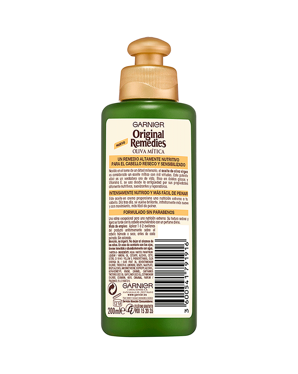 ACEITE EN CREMA OLIVA MITICA GARNIER 200 ML.
