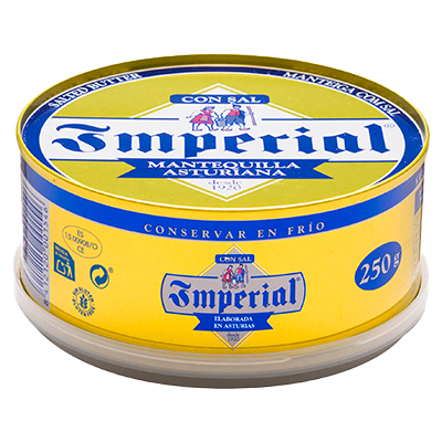 MANTEQUILLA CON SAL 250 G.