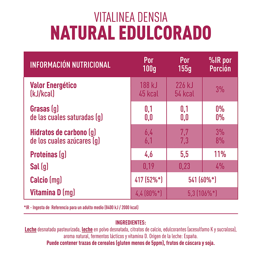 YOGUR NATURAL EDULCORADO 0% 120 G. PACK 4