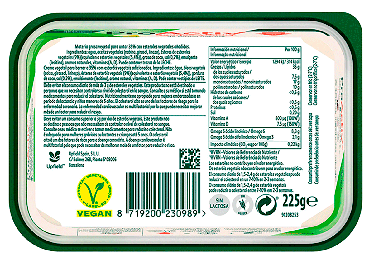 MARGARINA 225 G.
