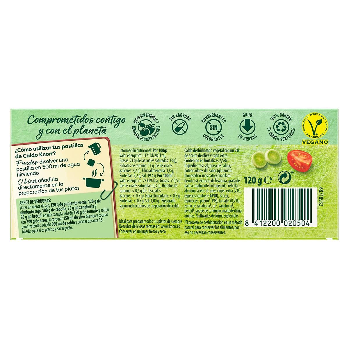 CALDO VEGETAL 12 PASTILLAS