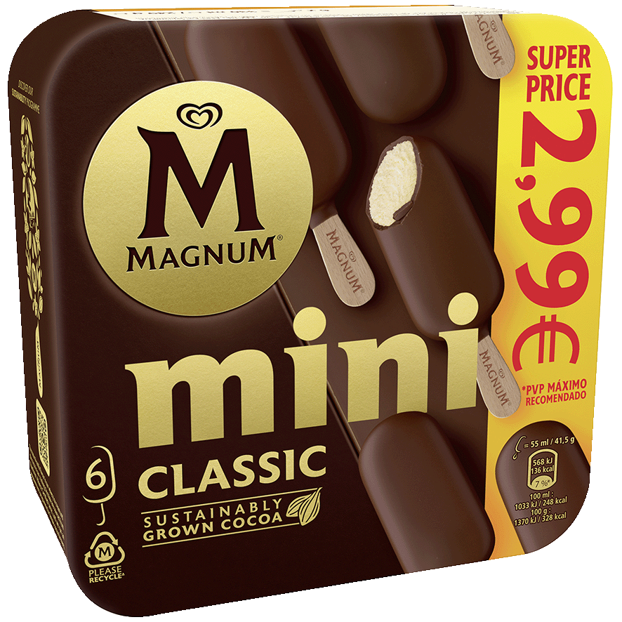 HELADO CLASSIC MINI 55 G. PACK 6 UDS.