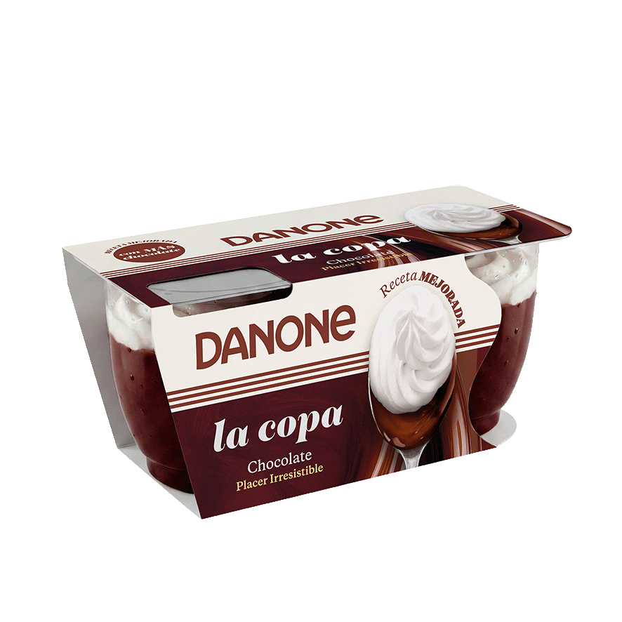 LA COPA DE CHOCOLATE Y NATA 110 G. PACK 2