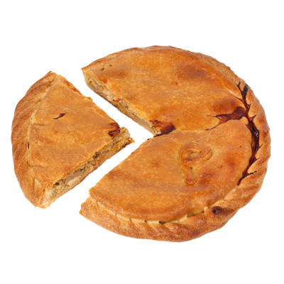 EMPANADA ARTESANA POLLO CON CHAMPI&Ntilde;ONES 450 G.