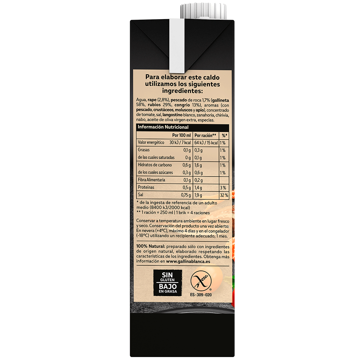 FUMET DE PESCADO 100% NATURAL 1 LITRO
