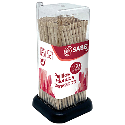 PALILLOS REDONDOS TORNEADOS 150 UDS.