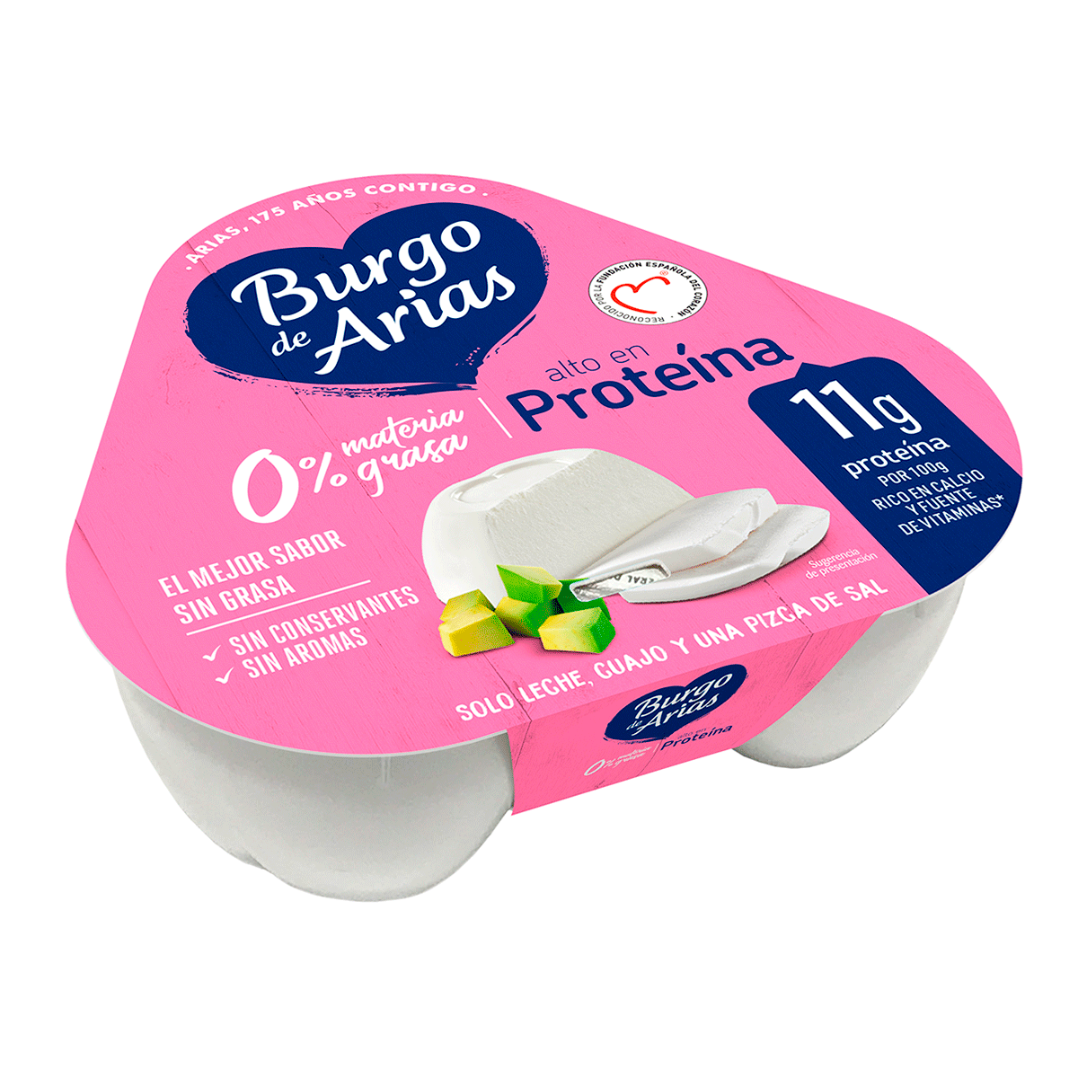 QUESO FRESCO NATURAL 0% 72 G. PACK 3