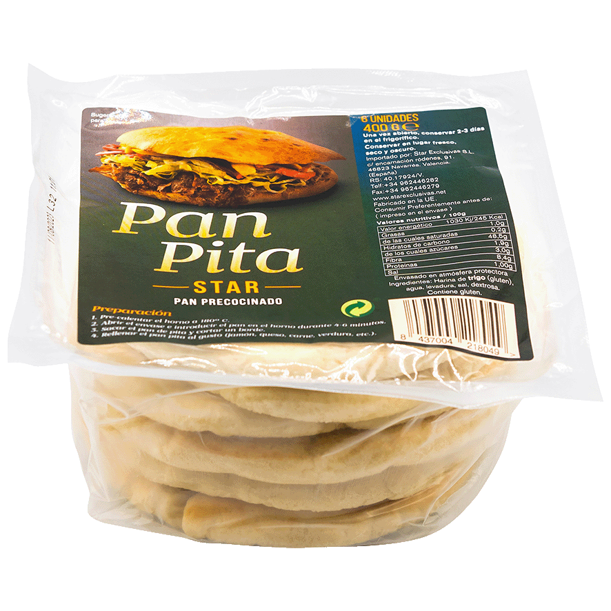 PAN PITA 400 G.