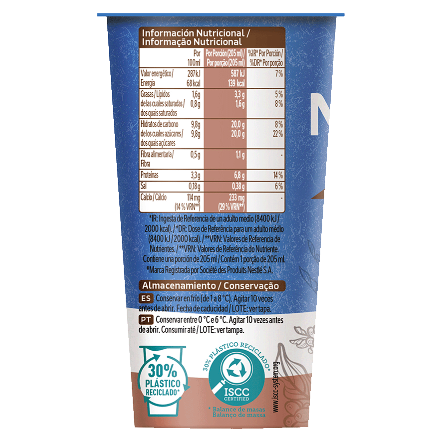 CAF&Eacute; CAPPUCCINO 205 ML.