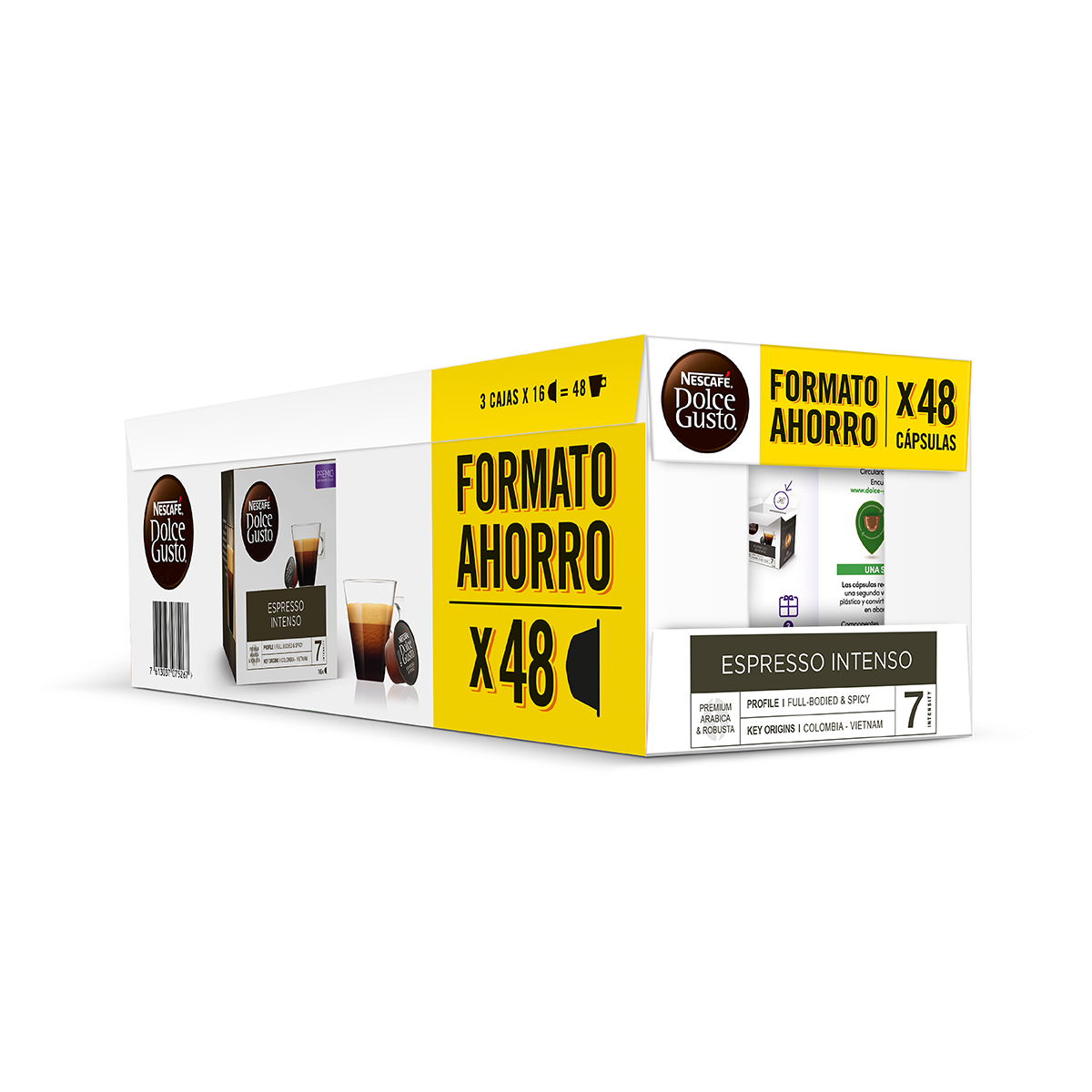 CAF&Eacute; ESPRESSO INTENSO 16 C&Aacute;PSULAS PACK 3