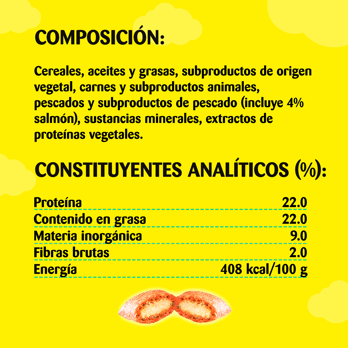 SNACK PARA GATOS CON SALM&Oacute;N 60 G.