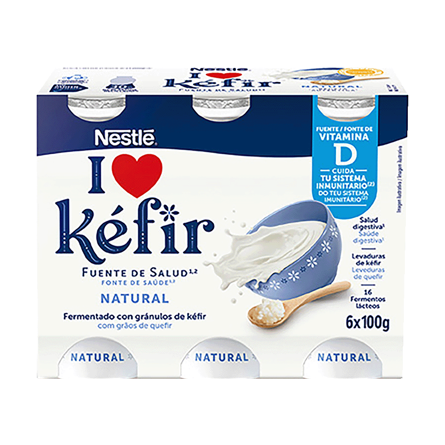 K&Eacute;FIR NATURAL PARA BEBER 100 G. PACK 6