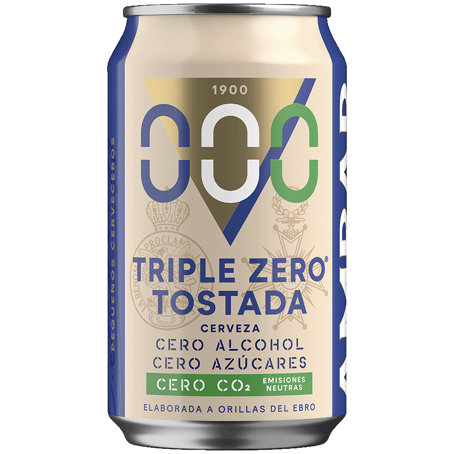 CERVEZA TRIPLE ZERO TOSTADA 33 CL.