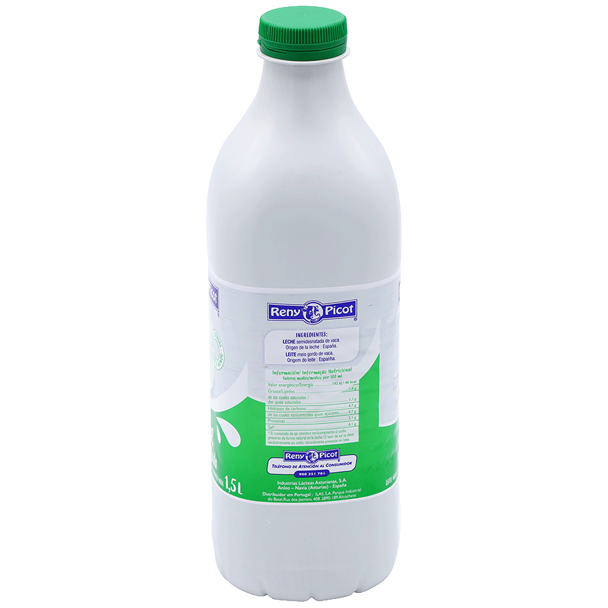 LECHE SEMIDESNATADA 1,5 LITROS