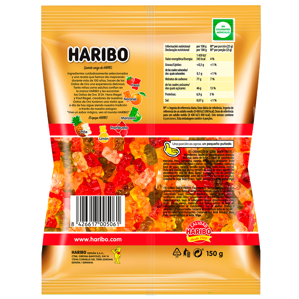 OSITOS DE ORO 150 G.