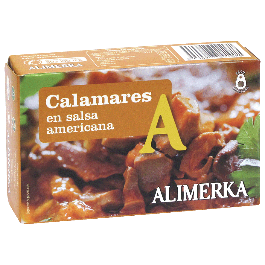 CALAMARES EN SALSA AMERICANA 72 G.