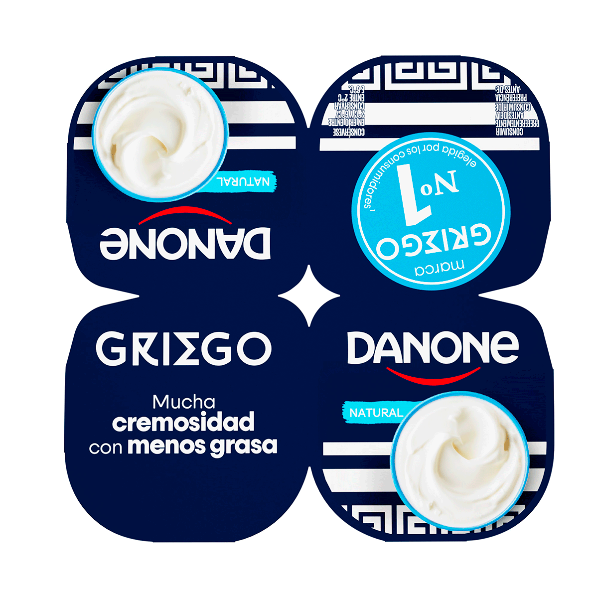 YOGUR GRIEGO NATURAL 110 G. PACK 4