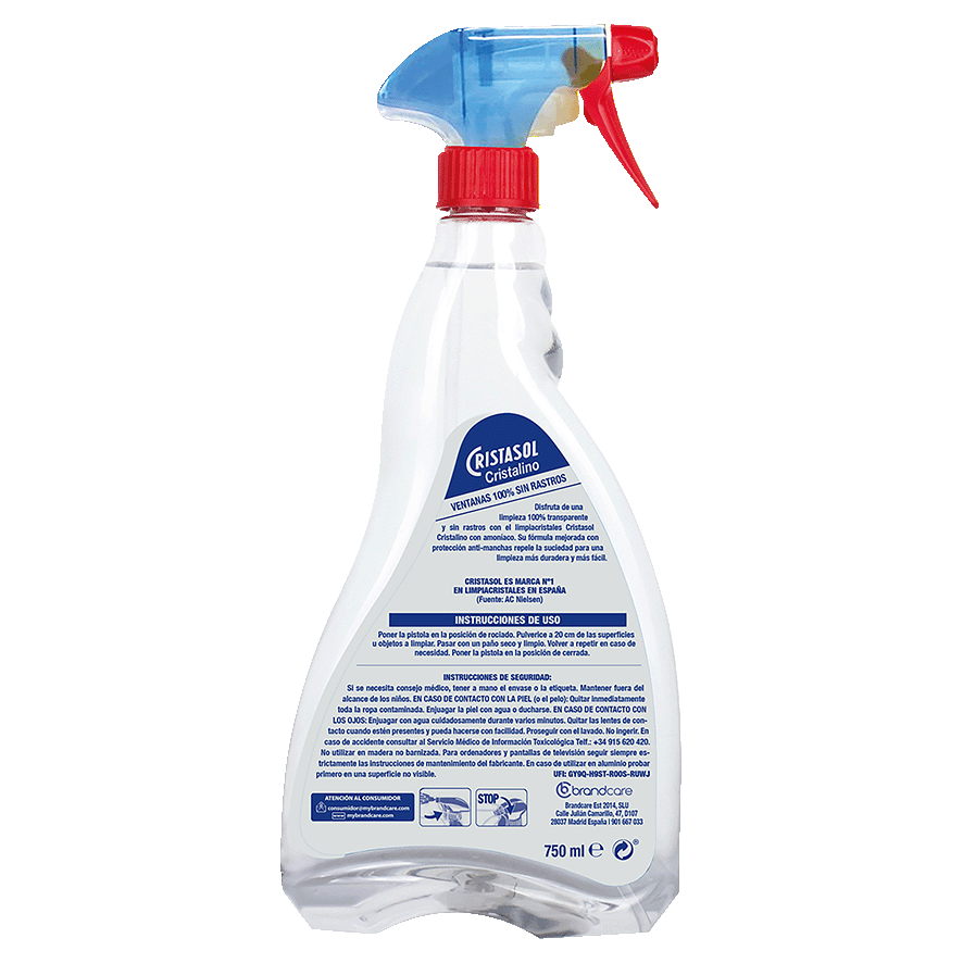 LIMPIACRISTALES CRISTALINO 750 ML.