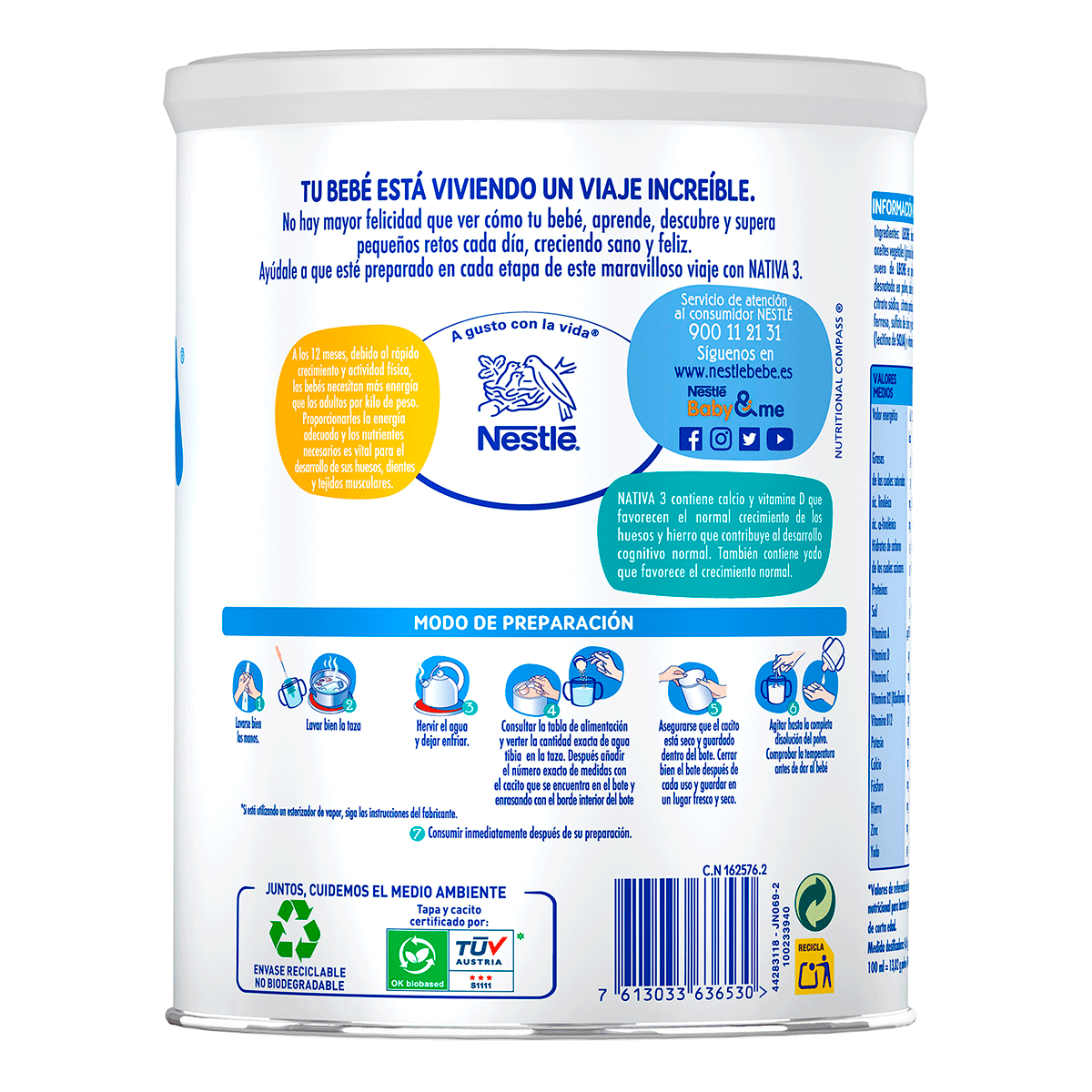 PREPARADO INFANTIL 800 G.