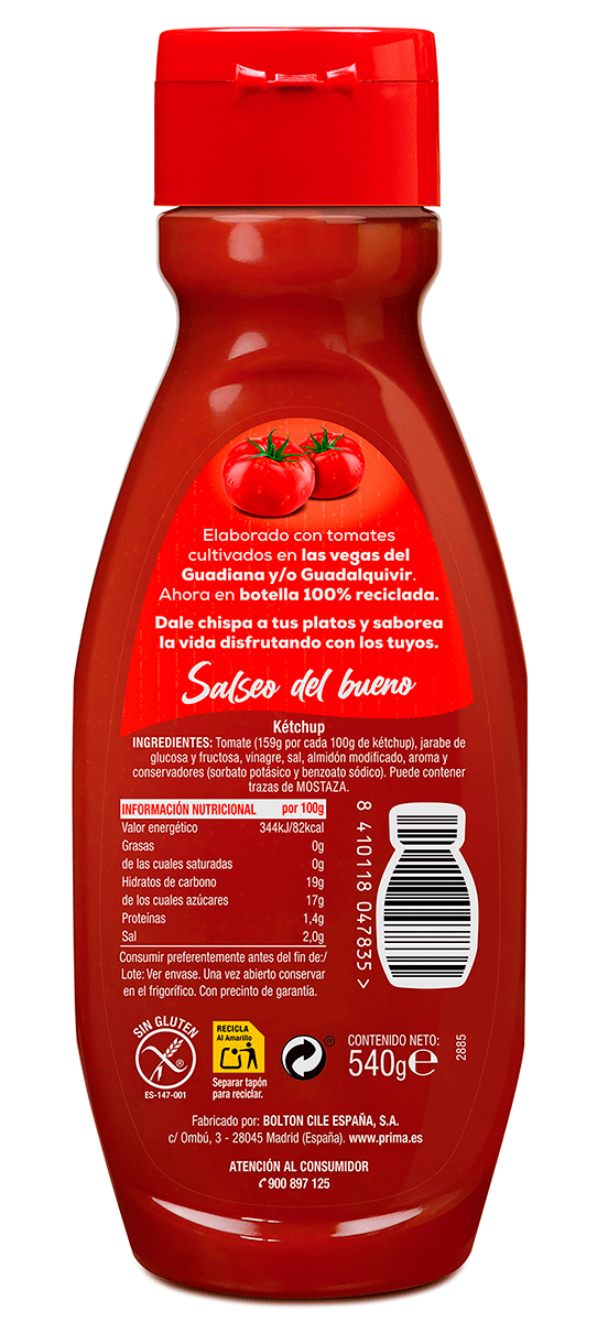 KETCHUP CL&Aacute;SICO 445 G.