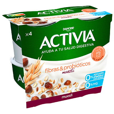 YOGUR CON MUESLI 0% 115 G. PACK 4