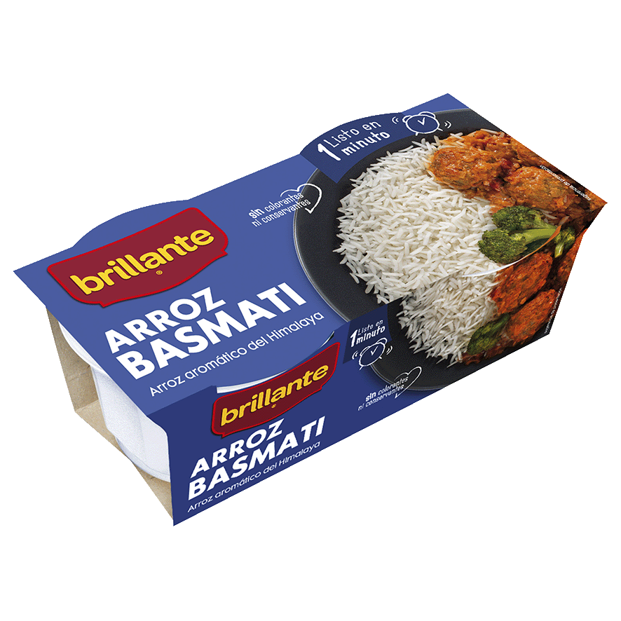 ARROZ BASMATI GUARNICI&Oacute;N 125 GRS. PACK 2