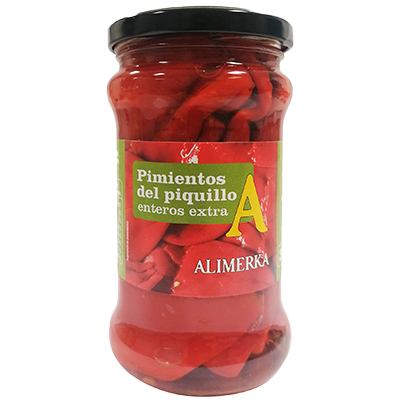 PIMIENTOS DEL PIQUILLO ENTEROS EXTRA 220 G.