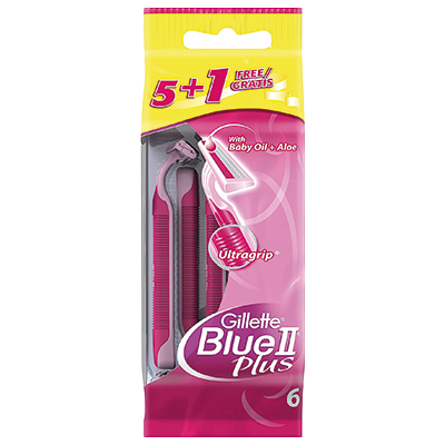 MAQUINILLA FEMENINA BLUE II PLUS 5 UDS.