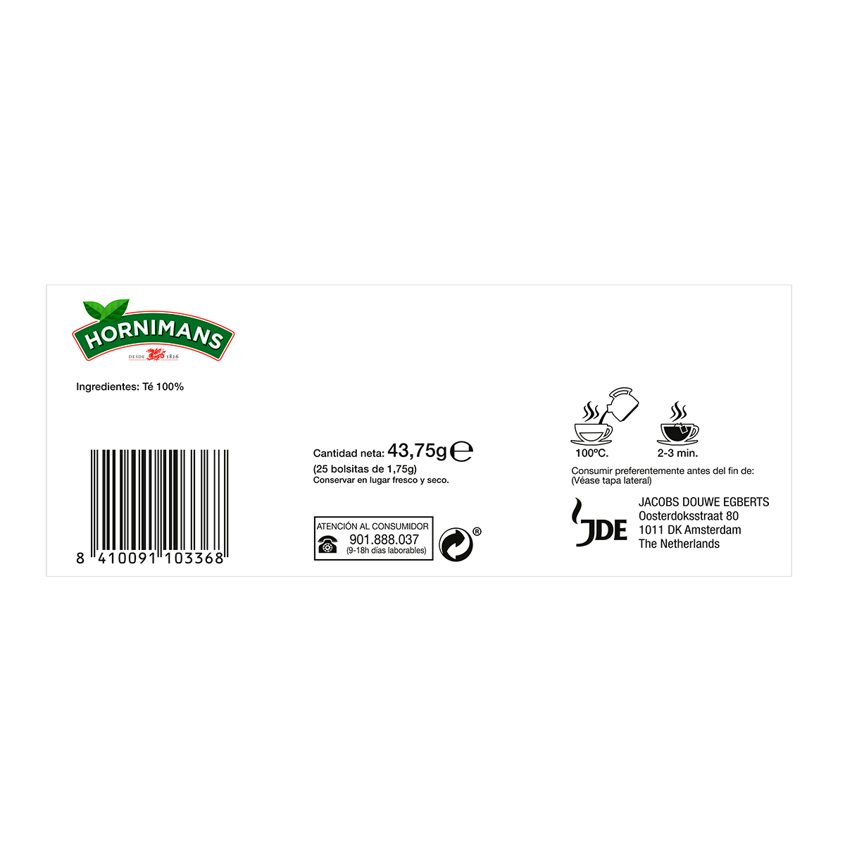 INFUSI&Oacute;NES T&Eacute; CLASSIC 25 UDS.