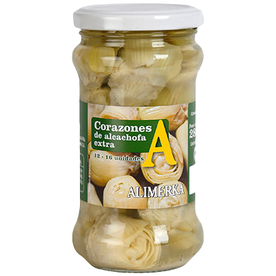 CORAZONES DE ALCACHOFA, 12/16 PIEZAS 165 G.
