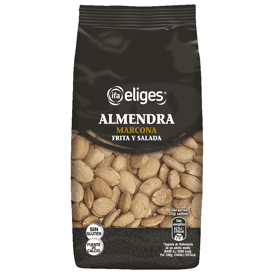 ALMENDRA MARCONA FRITA Y SALADA 200 G.