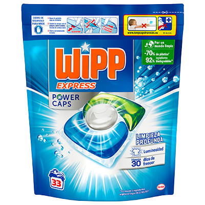 DETERGENTE POWER CAPS 33 C&Aacute;PSULAS