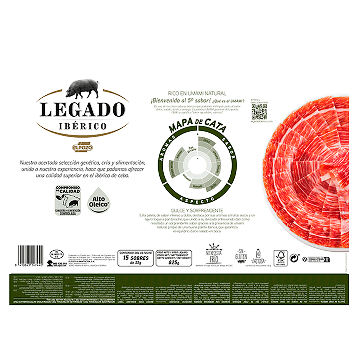 PALETA DE CEBO IBERICA 50% RAZA IBERICA 750 G.