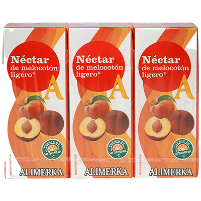 BEBIDA DE MELOCOT&Oacute;N SIN AZ&Uacute;CAR A&Ntilde;ADIDO 20 CL. PACK 3